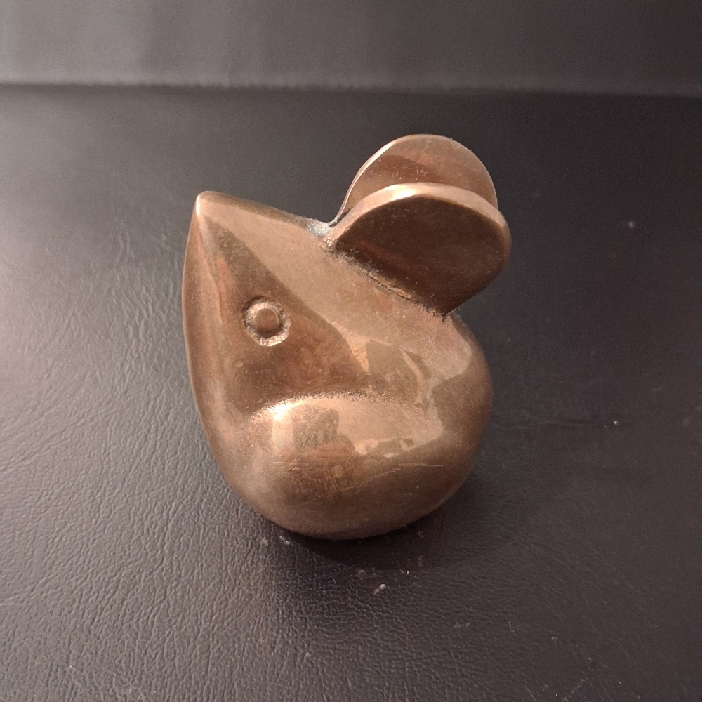 Vintage Brass Mouse